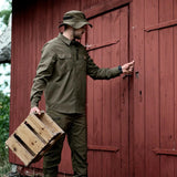 Seeland - Selous L/S Cargo Skjorte // Grape leaf-7-XtraGrej