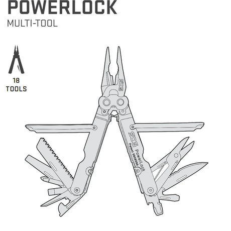 SOG Knives - PowerLock EOD Multi-Tool m. Nylon Etui-12-XtraGrej