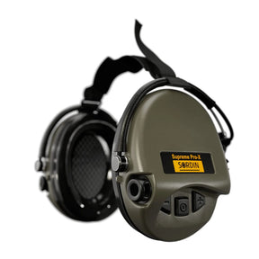 Sordin - Supreme Pro X Neckband Høreværn // Olivengrøn-1-XtraGrej
