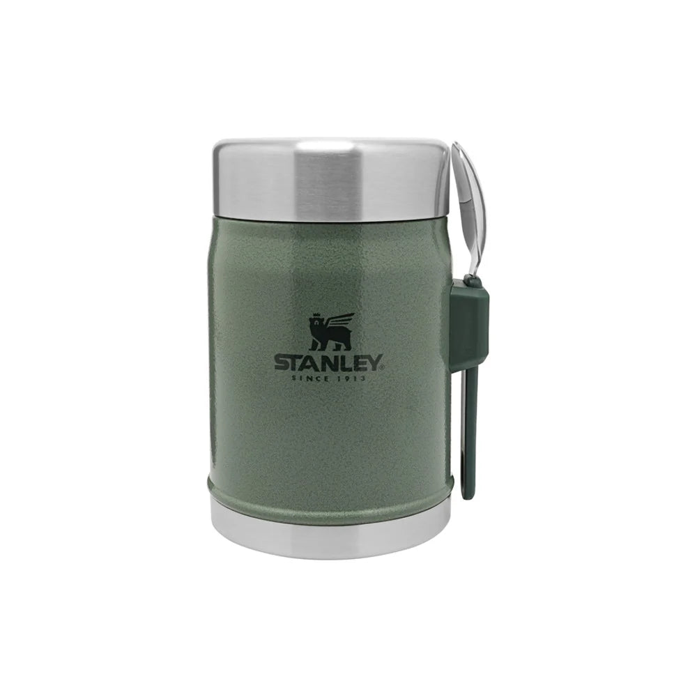 Stanley - Legendary Food Jar + Spork 0,40L // Hammertone Green-1-XtraGrej