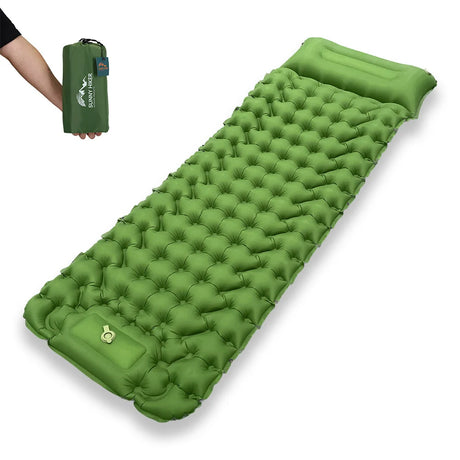 Sunny Hiker - Comfort Liggeunderlag m. Fodpumpe // Grøn-1-XtraGrej