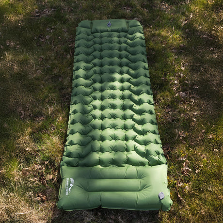 Sunny Hiker - Comfort Liggeunderlag m. Fodpumpe // Grøn-15-XtraGrej