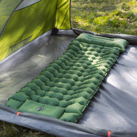 Sunny Hiker - Comfort Liggeunderlag m. Fodpumpe // Grøn-19-XtraGrej