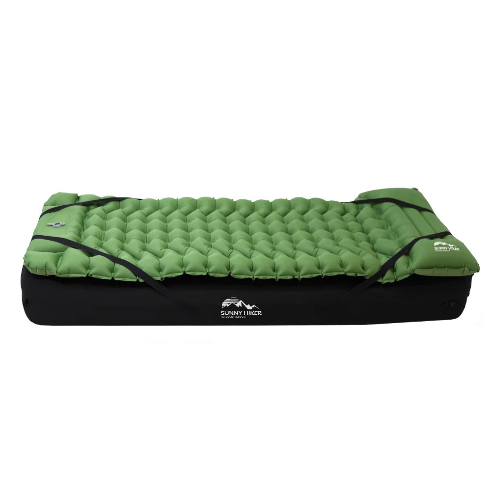 Sunny Hiker - Deluxe Oppustelig Camping Seng // Sort-7-XtraGrej