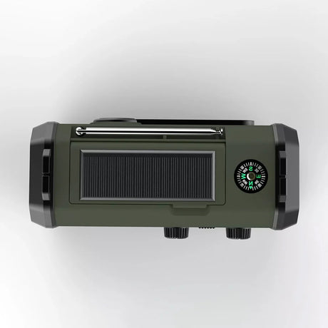 Sunny Hiker - Nødradio m. Powerbank 10.000 mAh // Grøn-4-XtraGrej