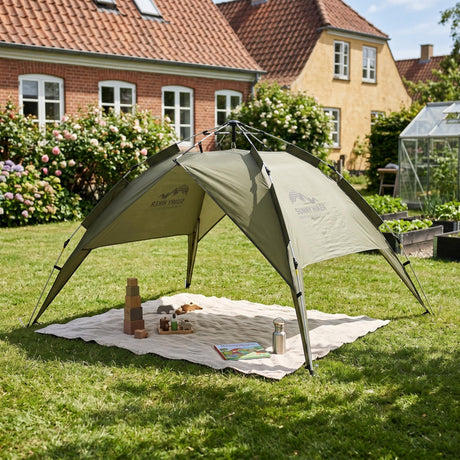 Sunny Hiker - Pop-up Børnetelt m. Pavillon (3 pers.)-5-XtraGrej