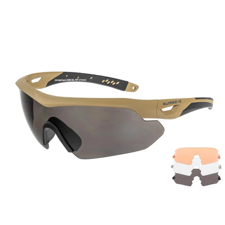 Swiss Eye - Nighthawk Beskyttelsesbriller // Coyote-1-XtraGrej