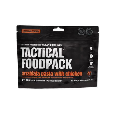 Tactical Foodpack - Arrabiata Pasta Med Kylling, 511 kcal-2-XtraGrej