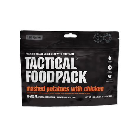 Tactical Foodpack - Kartoffelmos med Kylling - Stor Portion, 704 Kcal-1-XtraGrej