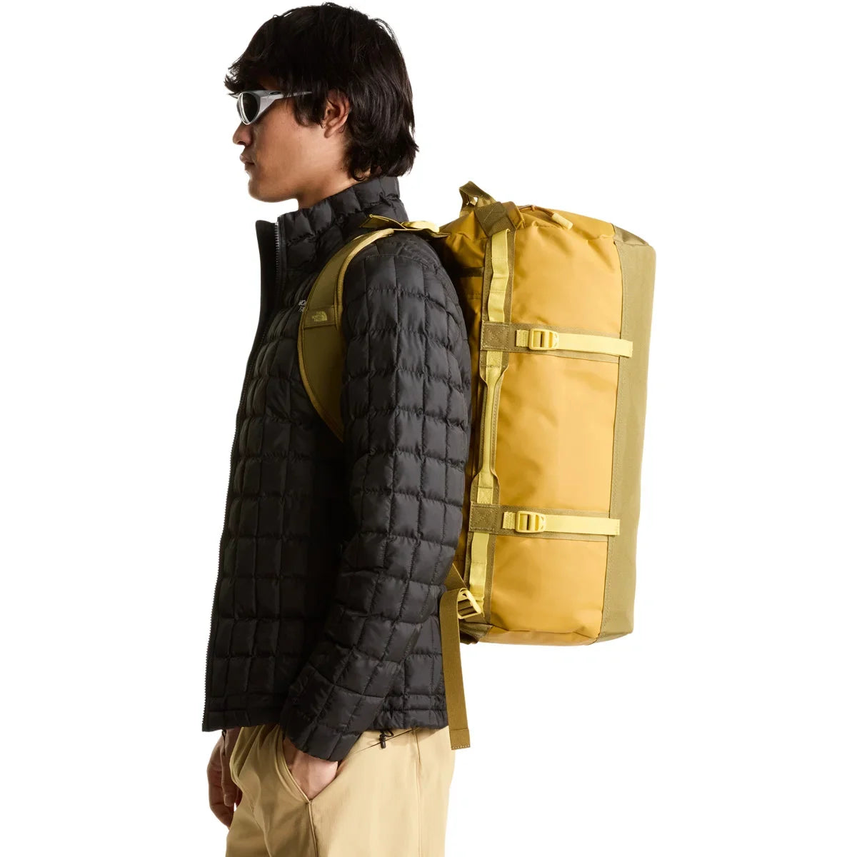 The North Face - Base Camp Duffel Bag Small 50L // Golden Tan / Cedar / Honeye-5-XtraGrej