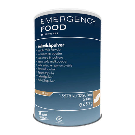 Trek'n Eat - Emergency Food Instant Sødmælkspulver, 5 Liter, 650g (15 års holdbarhed)-1-XtraGrej