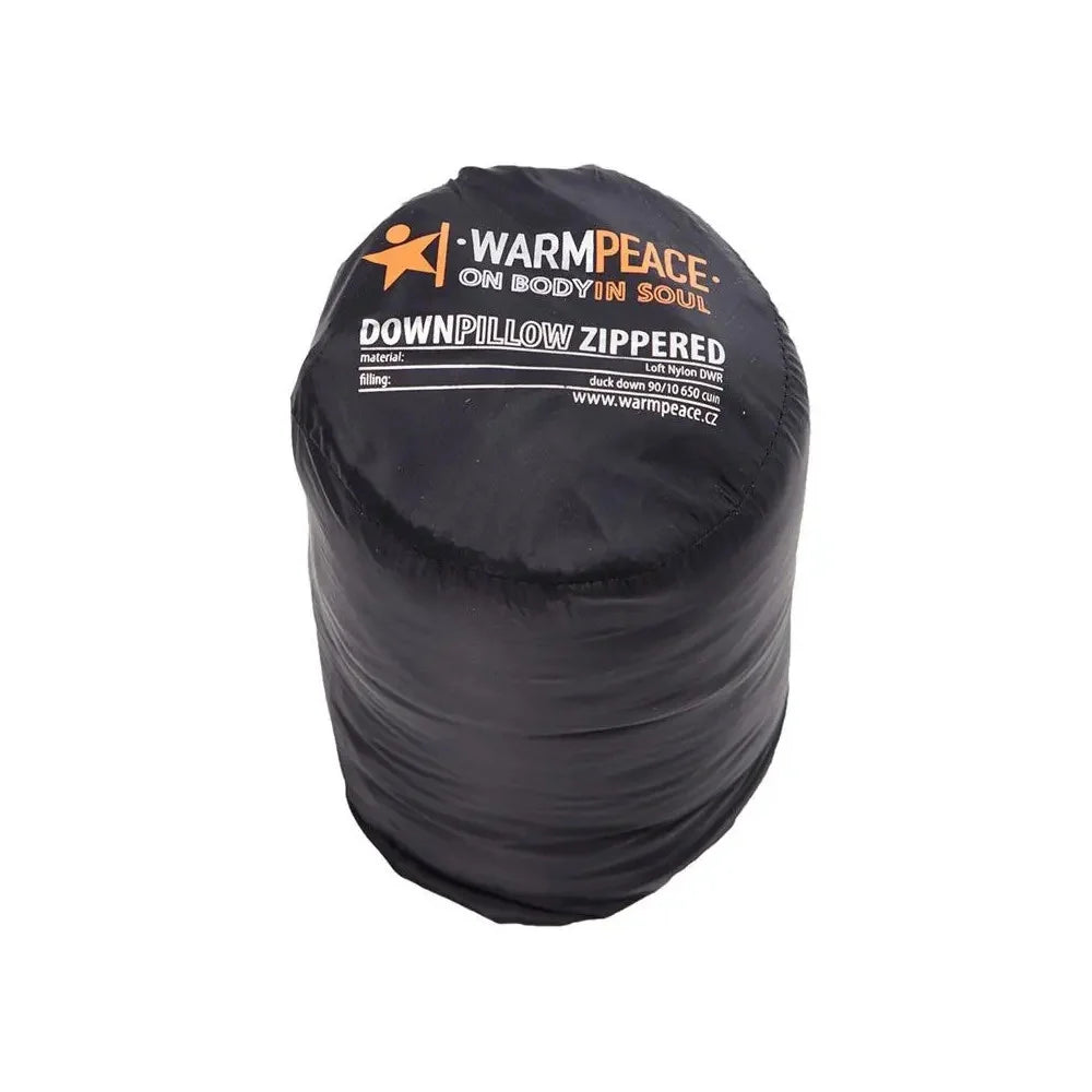 Warmpeace - Down Pillow Zippered Hovedpude Sort-3-XtraGrej
