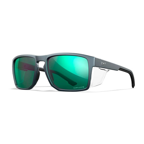 Wiley X - FOUNDER Captivate Solbriller // Pol Green Mirror - Matte Graphite Frame-2-XtraGrej