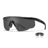 Wiley X - Saber Advanced Ballistiske Briller i Sort // Sort/klar - 2 Linser-1-XtraGrej