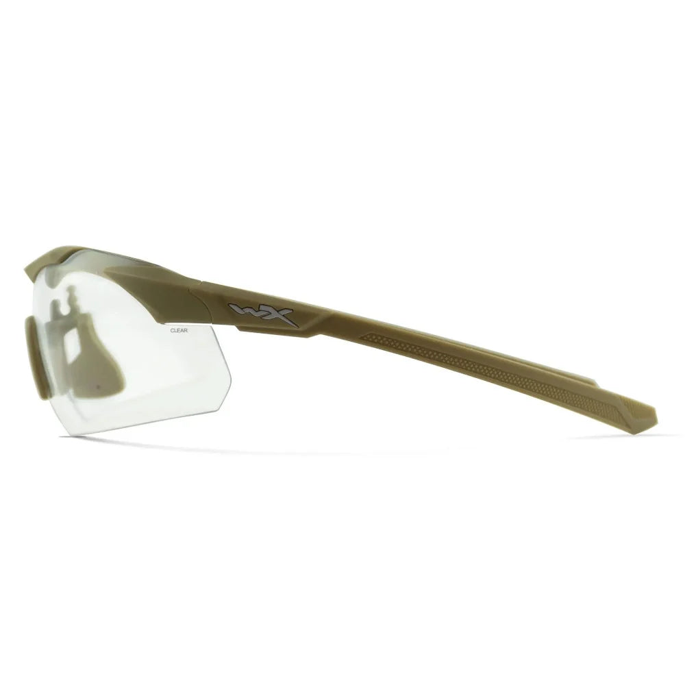 Wiley X - VAPOR COMM 2.5 Ballistiske Briller // Sandfarvet Stel - 3 Linser Grå/Klar/Orange-6-XtraGrej